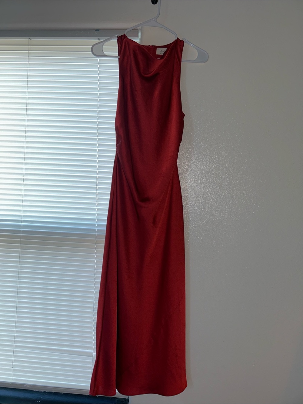 Aritzia Wilfred Elegant Terracotta Sleeveless Maxi Dress